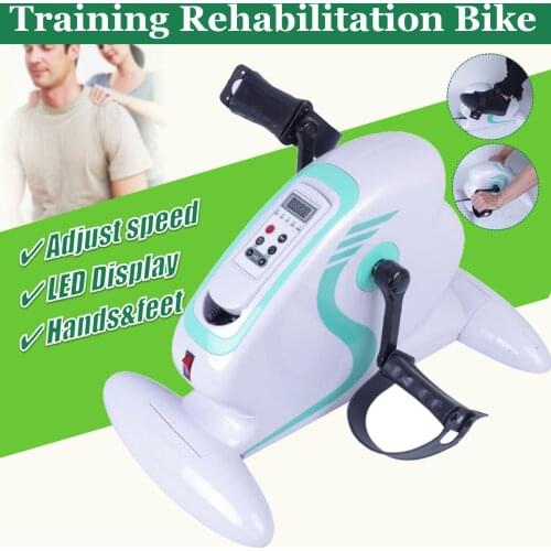 Home Mini Exercise Bike Magnetic Contro Pedal Stepper Fitness Running Machine Rehabilitation Training for The Aged Indoor