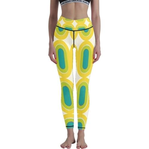 Printed Breathable Sports Running High Waist Yoga Pants Leggings Ladies Fitness Running Pants Gym Leggings Stretch Wraps Leg