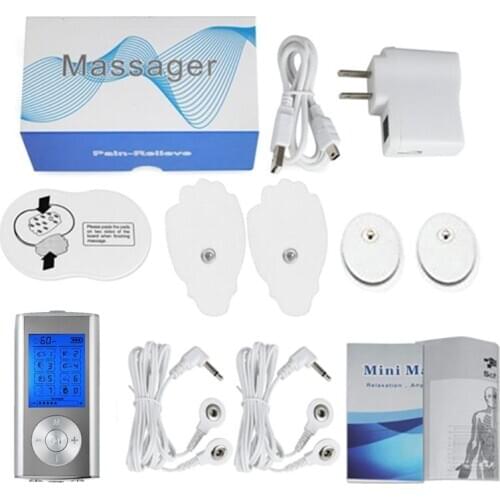 Electric Acupressure Massager Pulse Muscle Stimulator Therapy Pain Relief Tens Unit Machine