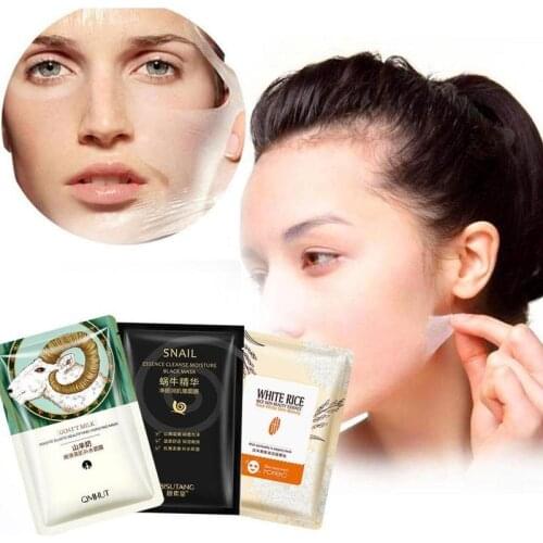 Hyaluronic Acid Hydration Mask Pores Moisturizing Oil-control Face Care Anti-Aging Replenishment Depth Whitening T3G2