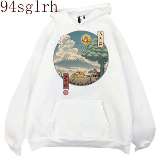 Totoro Studio Ghibli Hoodies Women Miyazaki Hayao Graphic Funny Cartoon Ullzang Sweatshirts Anime Kawaii Harajuku Hoody Female