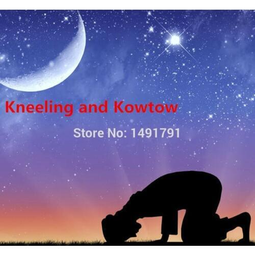 Real life room escape game prop, kneeling and kowtow, ancient eastern ceremony game prop