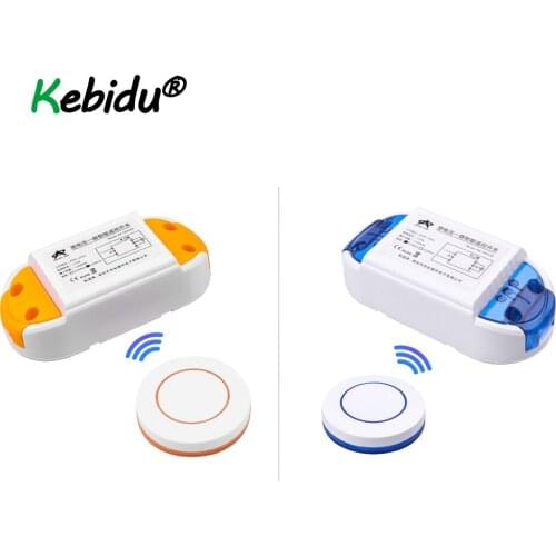 Kebidu Latest Universal 433Mhz RF Wireless Remote Controls + AC 85V ~ 250V 110V 220V 1CH Switch Relay Receiver Module