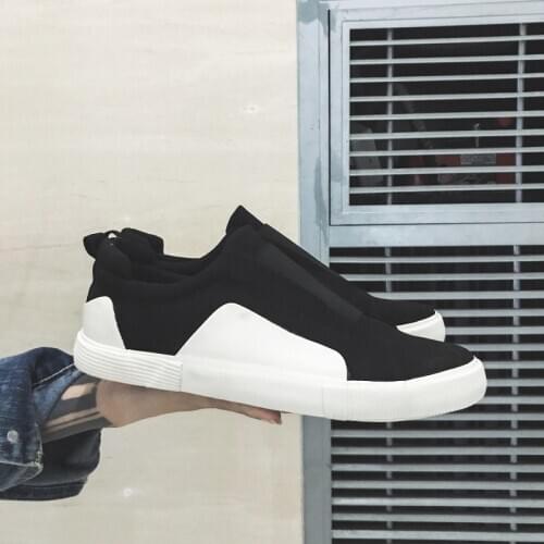 2021 Fashion Sneakers Men Canvas Shoes Men Loafers Mens Causal Shoes Cool Male Street Footwear Classic Black White N014