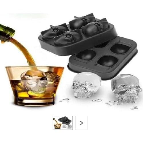 Ice Cube Machine 4-Cavity Chocolate Ice Cream Mold Tray Kitchen Tools Accessories