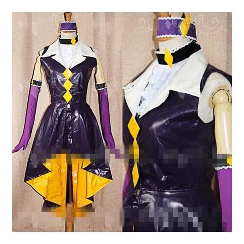 Tsukiyomi Utau Shugo Chara! Cosplay Tsukiyomi Utau cosplay costume Dark gem costume made summer dress female