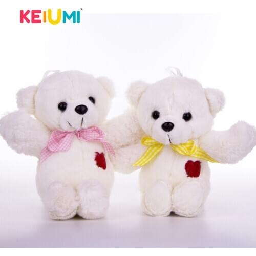 KEIUMI 32 cm Lovely Teddy Bear Plush Toys with Heart Soft Stuffed Animal Toys for Children Kids Girls Brinquedos Birthday Gift