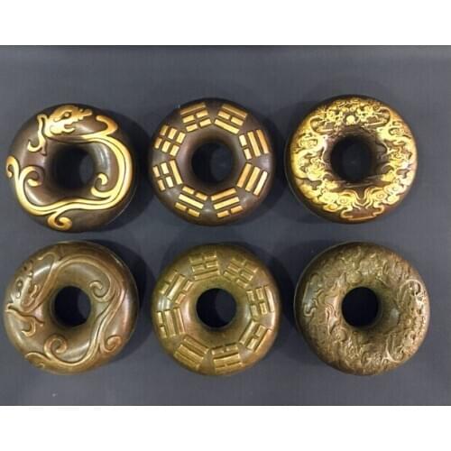 Many styles of ancient Chinese animal bells pure brass Eight Trigram bells creative home accessories