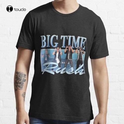 New Big Time Rush Retro Band Logo T-Shirt Cotton Tee Shirt S-5XL
