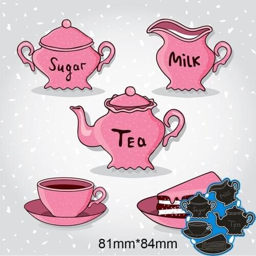 81*84mm all kinds cups and cake new Metal Cutting Dies for card DIY Scrapbooking stencil Paper Craft Album template Dies