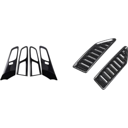 Door Handle Panel Strip Frame for Ford Ranger / Everest 2015-2021 & Air Outlet Vent on the Dashboard Frame Cover