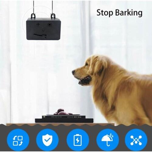 Rechargeable Mini Compact Anti Barking Control Device Indoor Sonic Dog Pet Auto Trainer Bark Control Tool