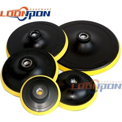 3-7inch Sanding Disc Backing Pad Sandpaper Self-adhesive Hook-Loop Secured Plate Shank Fit Sander Drill Grinder 1pc