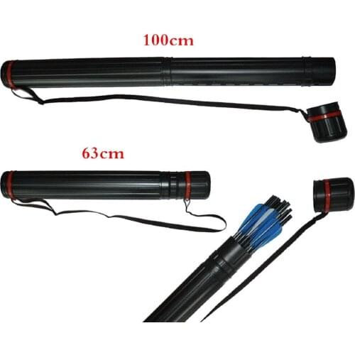 1pcs Adjustable Arrow Quiver Shoulder Tube Arrow CaseBlack Quiver
