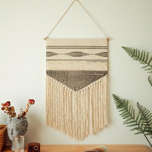 Retro Boho Hanging Tapestry Fabric Macrame Decoration Watt-hour Meter Box Cover Hotel Hanging Blanket Home Office Wall Decor