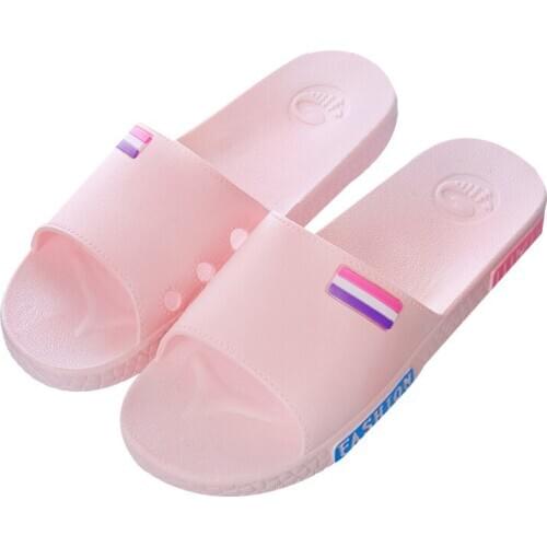 Sandals And Slippers Women Couple Bathroom Indoor Bath Slippers Female Home Anti-Slip Plastic Soft Bottom Household Slippers Men