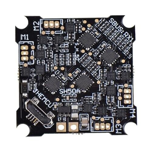 SH50A F4 OSD 2-3S Flight Controller with 5V BEC Output Built-in 5A BLheli_S 4in1 Brushless ESC for BWhoop RC Drone FPV Racing
