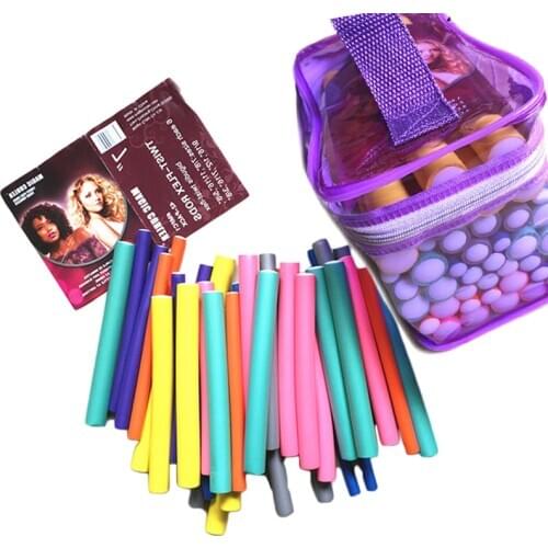 42pcs Soft Twisting Foam Curling Wand Bending Curling Wand DIY Magic Hair Curler Heatless Curls Soft Hair Curler Curler Modeler