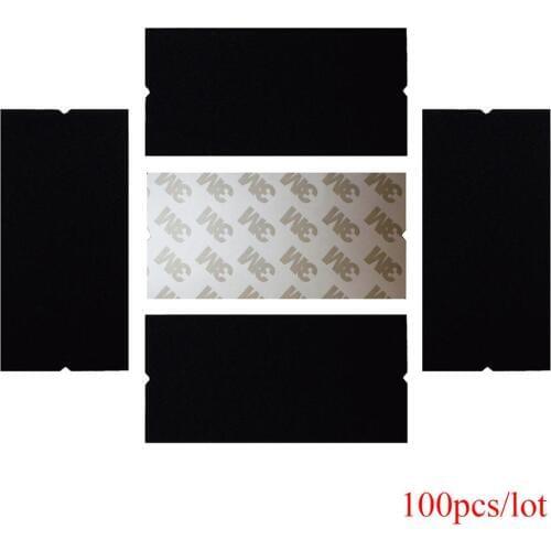 100PCS Spare Fabric Squeegee Cloth 10x5cm Protective Felt with Self Adhesive Glue Sticker Replacement Car Vinyl Scraper A08-100P