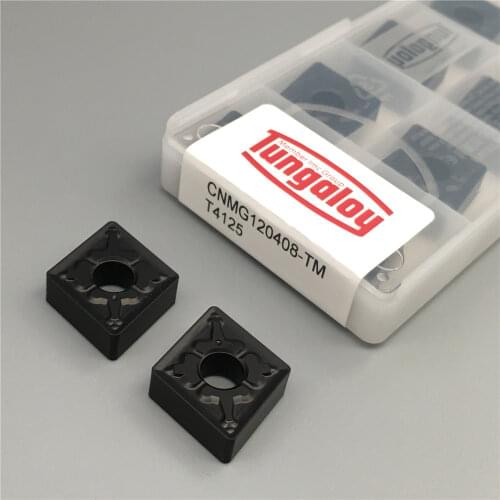 10PCS CNMG120408 TM T4125 for machine type External Turning cutter hard Alloy Lathe Turning Tool Cutter for Steel