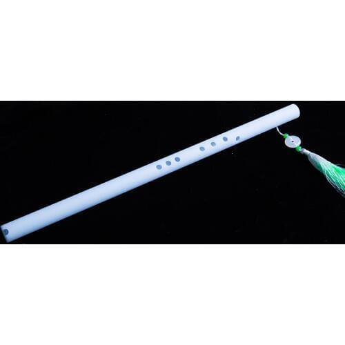 Traditional Chinese vertical resin jade flute short xiao flute cos white musical instrument for beginner 8 holes F/G/A/B key