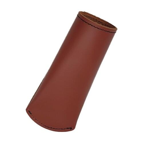 Outdoor Camping Pot Handle Leather Cowhide Glove Handles Protective Cover Frying Pan Folding Bowl Anti-Scalding Pots Covers