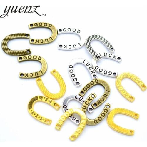 YuenZ 25pcs 2020 New Product horses hoof Charms Pendant For Metal Alloy Jewelry DIY Marking 13*11mm D9321