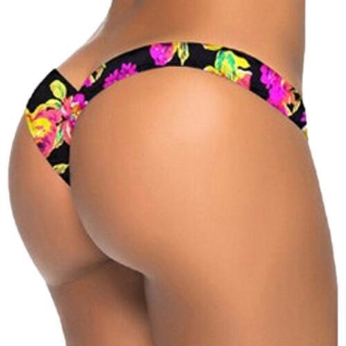 Women Brazilian Print Bikini Bottom Thong Bathing Beach Swimsuit Swimwear Summer beach comfortable sexy thong Bikini 2020 mujer