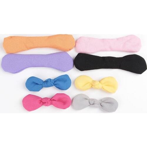 Yundfly 10pcs Chiffon Rabbit Ear Bows For DIY Headbands Tie Ear Bowknot For Children Girls Headwear Hair Accessories