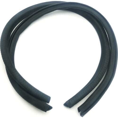 2pcs 80cm Car Seal Stripe B Pillar Car Door Edge Trim Rubber Seal Protector Guard Strip Black Protector