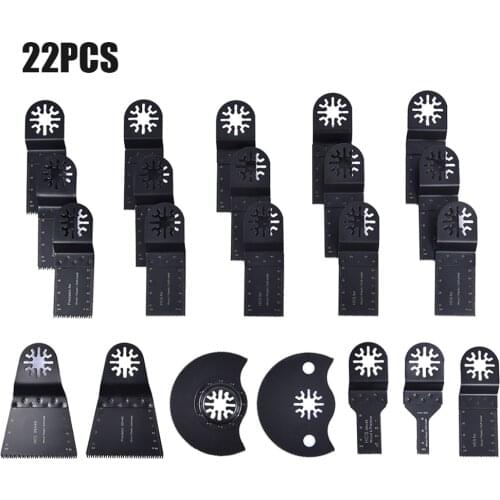 22pcs Oscillating Saw Blades Multi-functional Repair Tools for Wood Metal Plastic Durable Universal Trimmer Portable Multitool