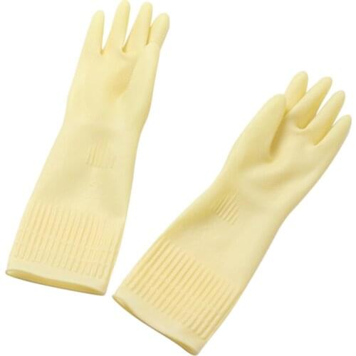 38/45cm Kitchen Clean Gloves Waterproof Long Sleeve Gloves Rubber Latex Gloves for Dishewashing JW