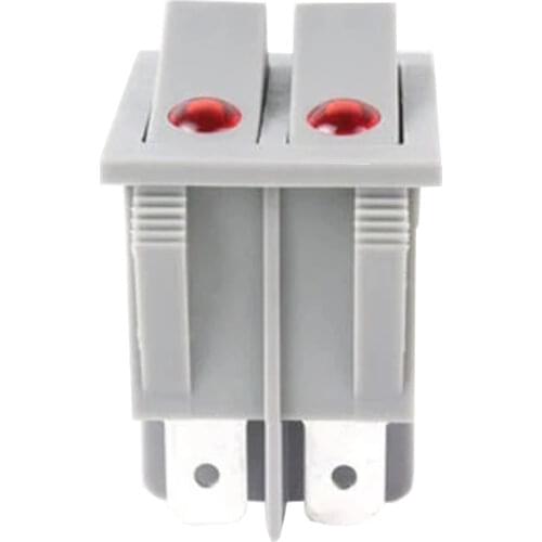 On-Off Button Rocker Switch Double Electrical Research And Development Switch For Warmer Oil Heater 4 Pins