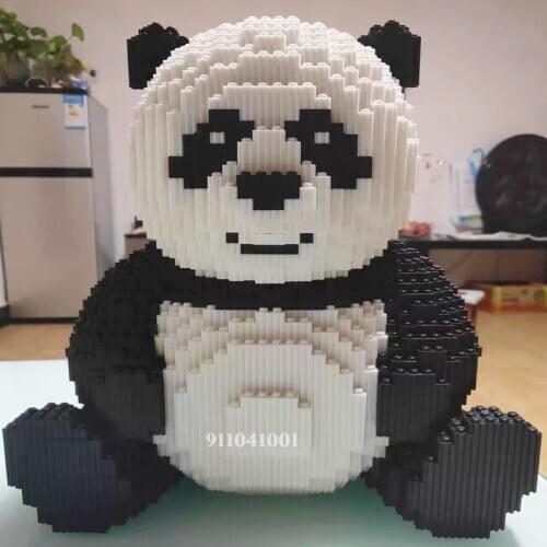 7822pcs Creator DIY Assemable Animal Cute Panda Mini Diamond Building Blocks Educational Boy Toys For Children 3D Model Bricks
