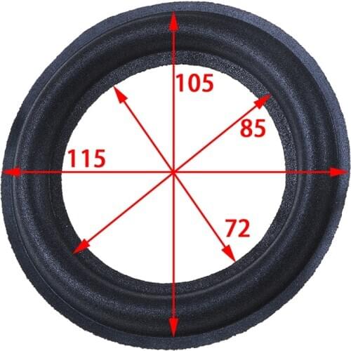 1pcs 4.5 Inch Speaker Repair Parts Accessories Speaker Foam Surround Foam Edge SpongeAudio Active Speakers