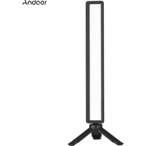 Andoer Computer Light Bar Video Conference Lighting Screen Fill-in Lamps with Mini Tripod Screen Clamp for Online Meeting