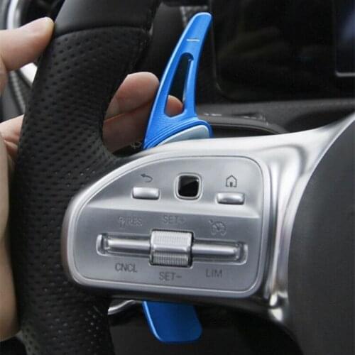 Car Styling For Mercedes Benz C E Class GLC 300 2019 2020 Steering Wheel Shift Paddle Extension Shifters Decoration Trim