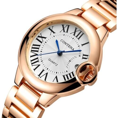 Watches Womens Luxury Stainless Steel Watch Women Quartz Business Wristwatches Woman Lady Clock Whatch Reloj Mujer Montre Femme