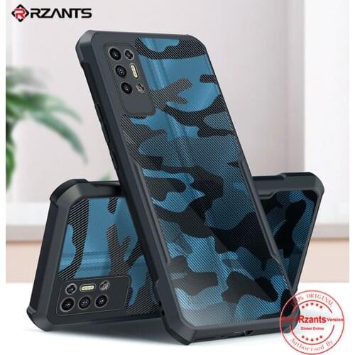 Rzants For Tecno POVA 2 Case Hard [Camouflage Beetle ] Cover TPU Half Clear Phone Shell Military Cool Casing