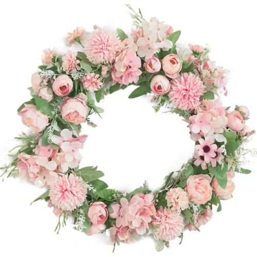 Peony Wreath Flower Wreath Front Door Fall Wreath Autumn Wreaths For Wedding Wall Indoor Outdoor Decor