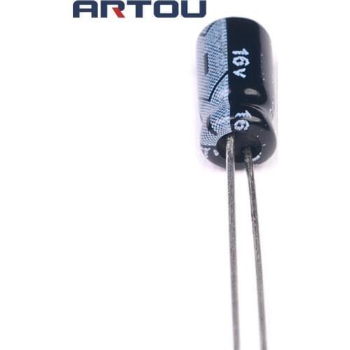 50PCS 47UF 16V Electrolytic Capacitor SIZE 4X7mm