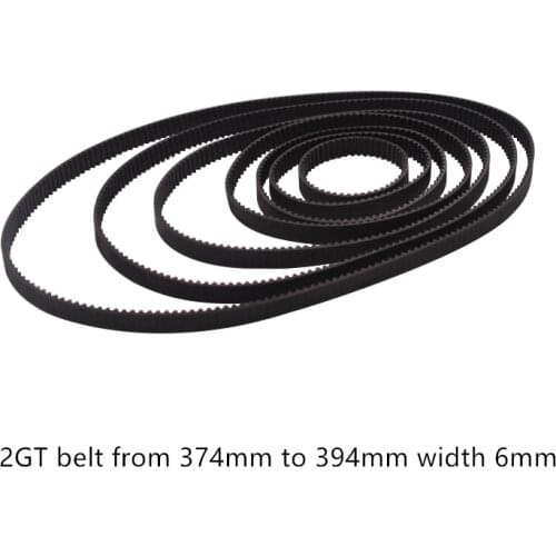 3D printer belt GT2 closed loop rubber 2GT timing 338 340 342 344 346 348 350 352 354 358 Length 338mm 340mm 358mm width 6mm
