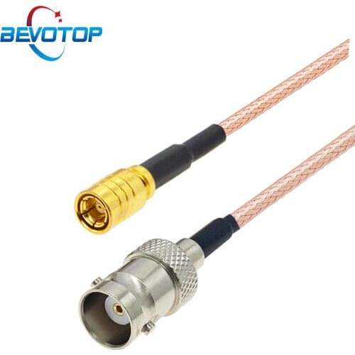 BNC to SMB Cable BNC Female to SMB Female Straight Jack 50 Ohm RG316 Pigtail RF Coaxial Extension Cord Jumper Adapter