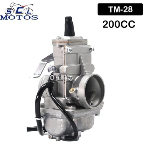 Sclmotos- Mikuni TM28 28mm Flat Slide Smoothbore Motorcycle Carburetor Carb Fit for Piaggio Vespa 125 For Aprilia Sportcity 200