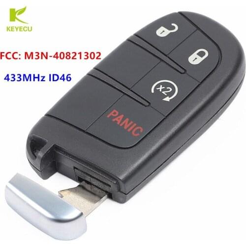 KEYECU Smart Remote Key Fob 433MHz ID46 for 2011-2018 DODGE JOURNEY DURANGO SMART KEY PROXIMITY REMOTE FOB FCC: M3N-40821302