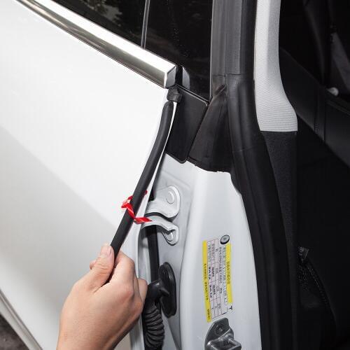 TEY Model3 Car Door Seal Kit Doors Trim Edge Moulding Seal Strip Wind Noise Reduction Kit For Tesla Model 3 Accessories 6PCS
