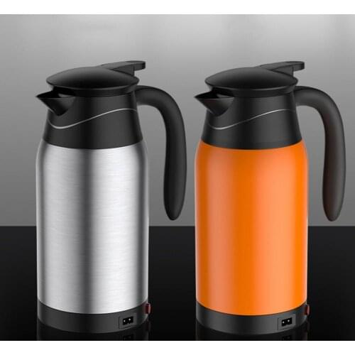 50% Hot Sales Car Electric Kettle Portable Digital Display Stainless Steel Lightweight Boiling Water Cup for Travel