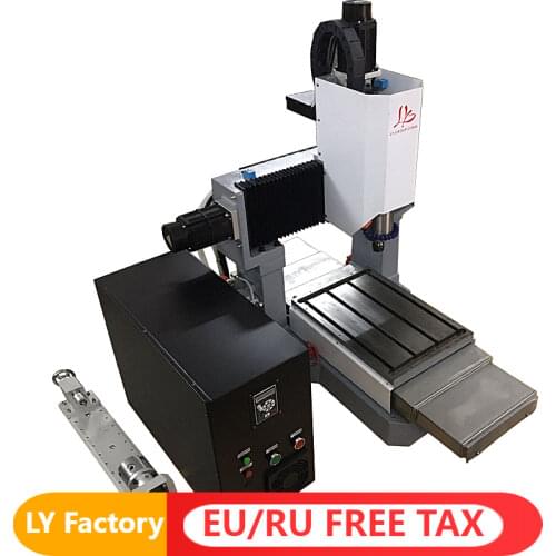 LY 3040 full cast iron 2.2KW CNC router engraving machine engraver 4 axis step motor version Z axis height 170mm