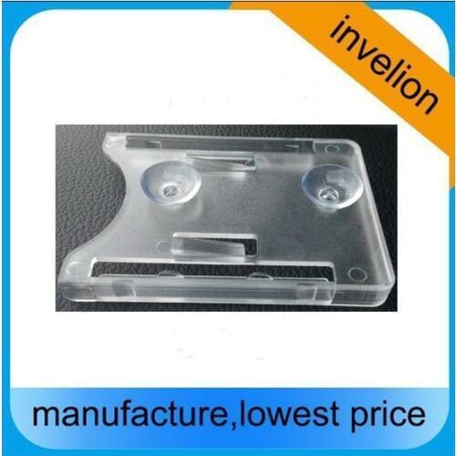 Reusable transparent pvc uhf rfid card holder price with standard size for passive iso18000-6c id card + free passive rfid tag