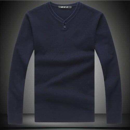 Mens Sweaters 8XL 7XL 6XL Button Design Knitting V-neck Pullovers Autumn&Winter Male Knitwear High Quality jumpers Clothes 9862